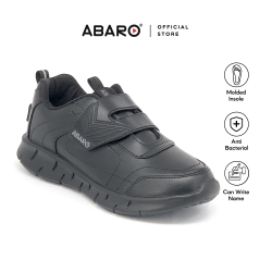 ABARO 2808N Ultra Light Sneaker/School Shoes Black/Name Your Shoes/Super Comfy/Kasut Sekolah Hitam